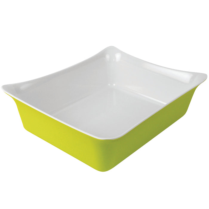 Black Melamine 1/2 Size Fleur Crock  w/SF 4L