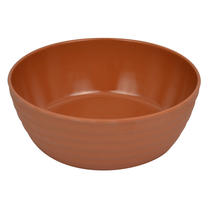 Stone Melamine Ripple Low Dish - 1.3L