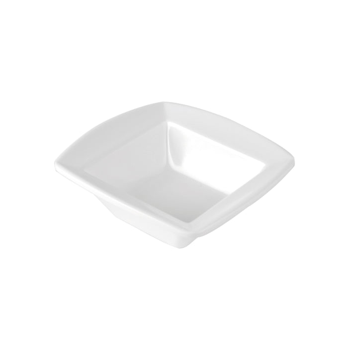 White Melamine Reef Small Square Dish  60ml