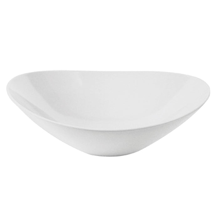 White Melamine Ellipse Dish 250x230x65mm 1L