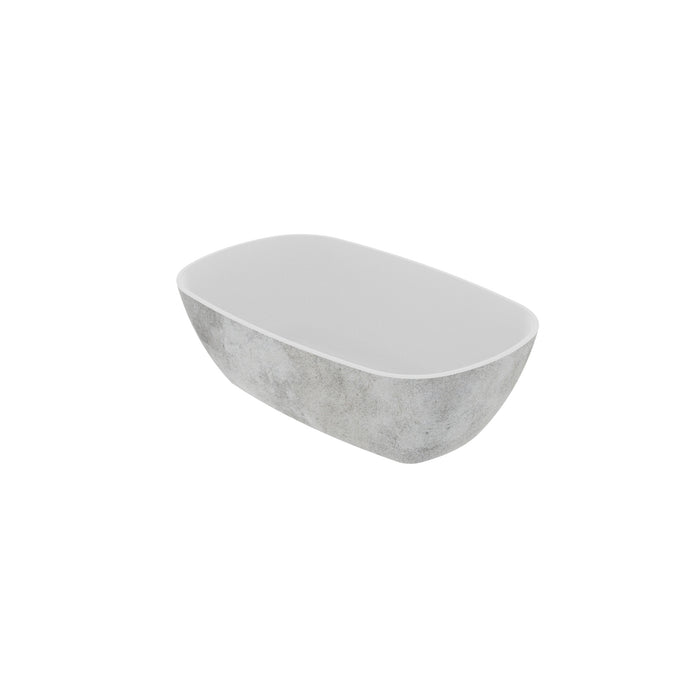 White Carrara Melamine 1/4 Size Crock 265x162x80mm 1.5L