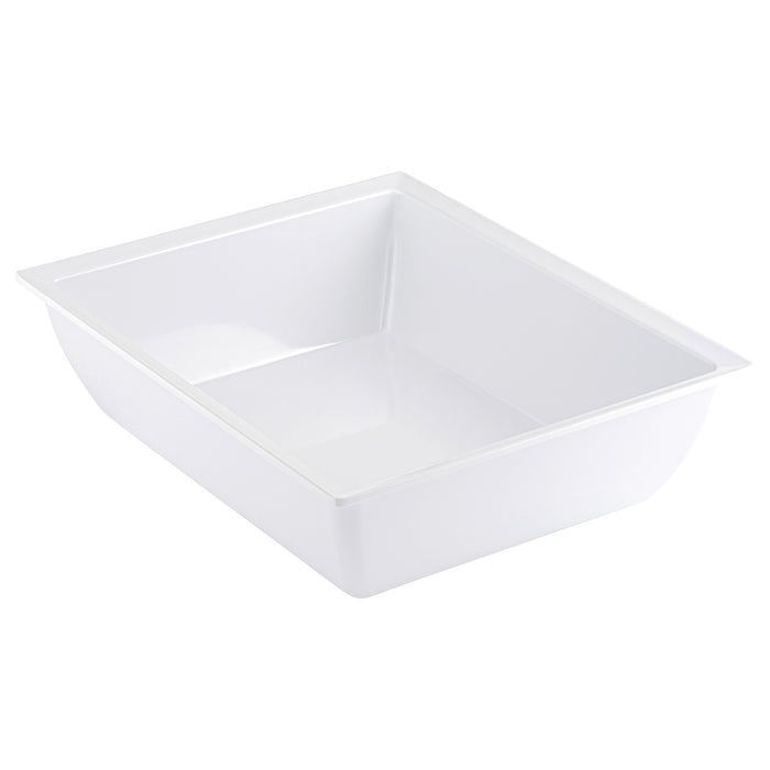 White 1/2 Size Melamine Classico Crock  4L