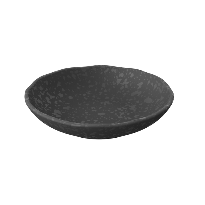 Mineral Agate Grey Melamine Crackle Dish 240x240x50mm 1.3L