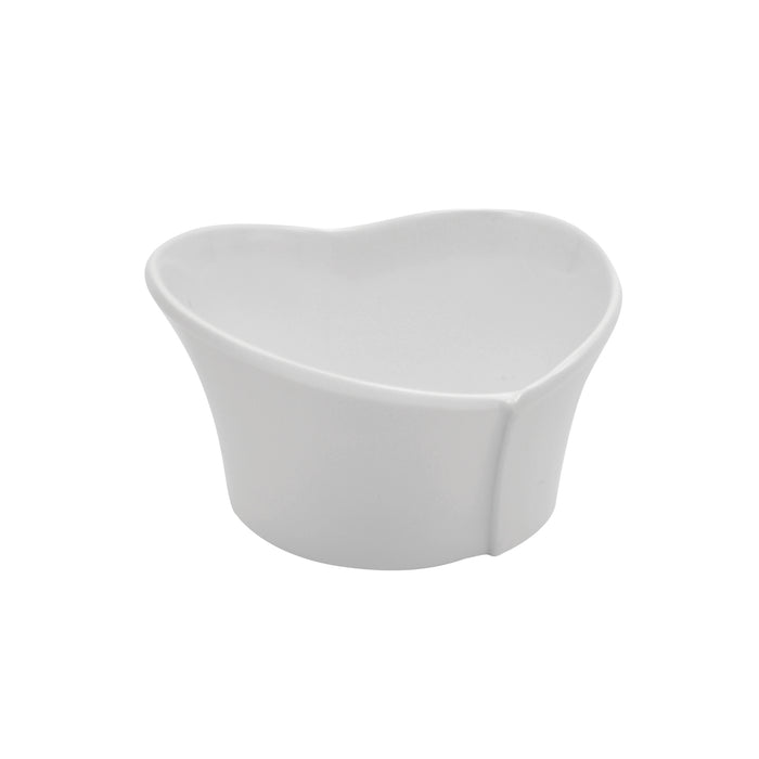 White Melamine Tulipa Dish 50ml 86x77x50mm