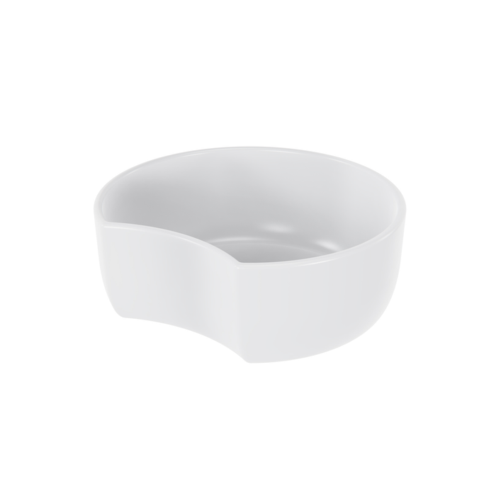 White Melamine Crescent Dish w/sf  3.9L