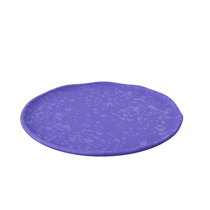 Mineral Indigo Melamine Crackle Plate 254mm x 30mm