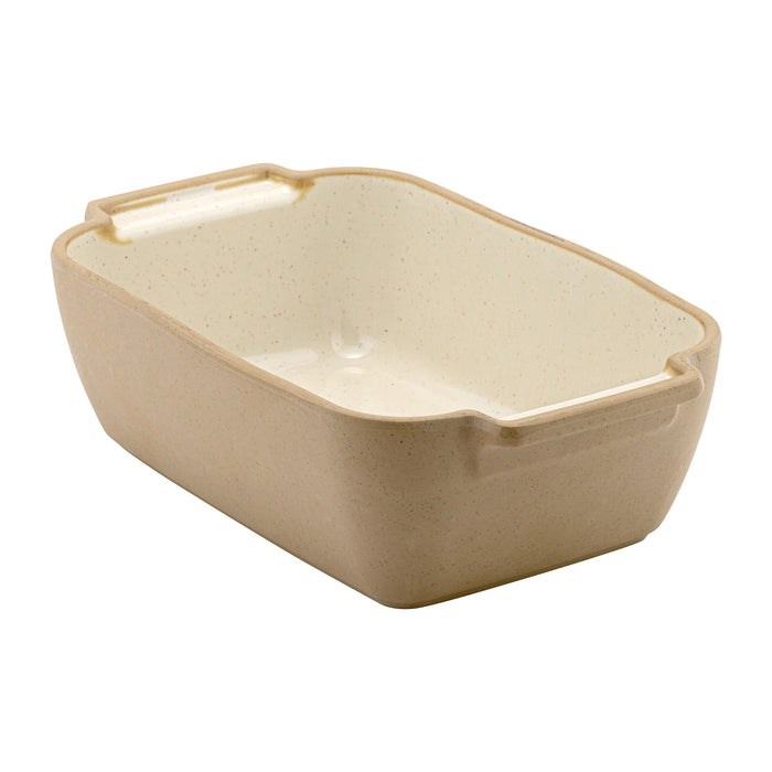 Cream Marl Melamine 1/4 Size Crock 265x162x80mm