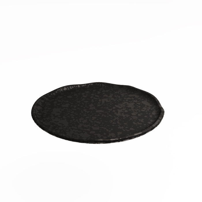 Mineral Noir Melamine Crackle Plate 254mm x 30mm