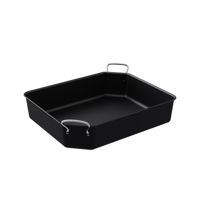 Ore Black Stainless Steel Greblon Crock 325x265x70mm