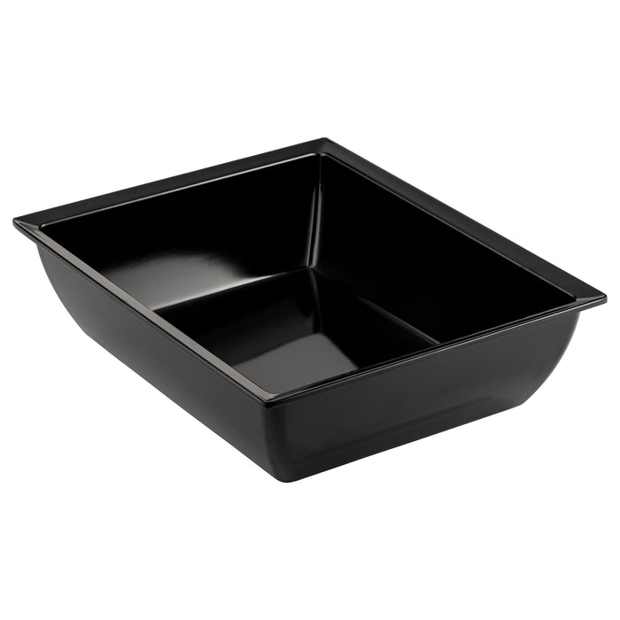 Black 1/2 Size Melamine Classico Crock  4L