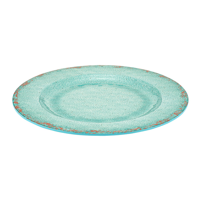 Blue Casablanca Melamine Plate 300x300x20mm