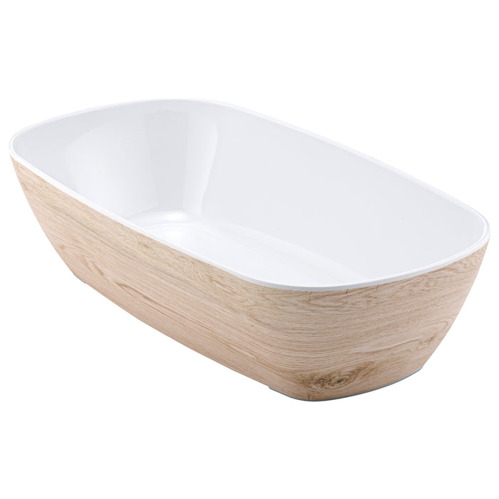 White Tura Melamine 1/3 Size Crock 176x325x80mm 2L