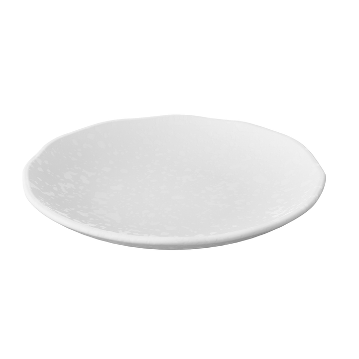 Mineral Blanche Melamine Crackle Plate 300x52mm