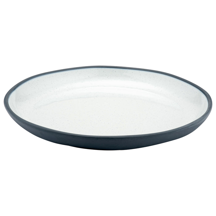 Charcoal Grey Marl Melamine Deep Dish 385x385x47mm