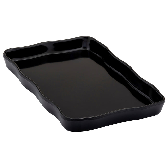 Black Melamine Aalto Tray 203x132x20mm