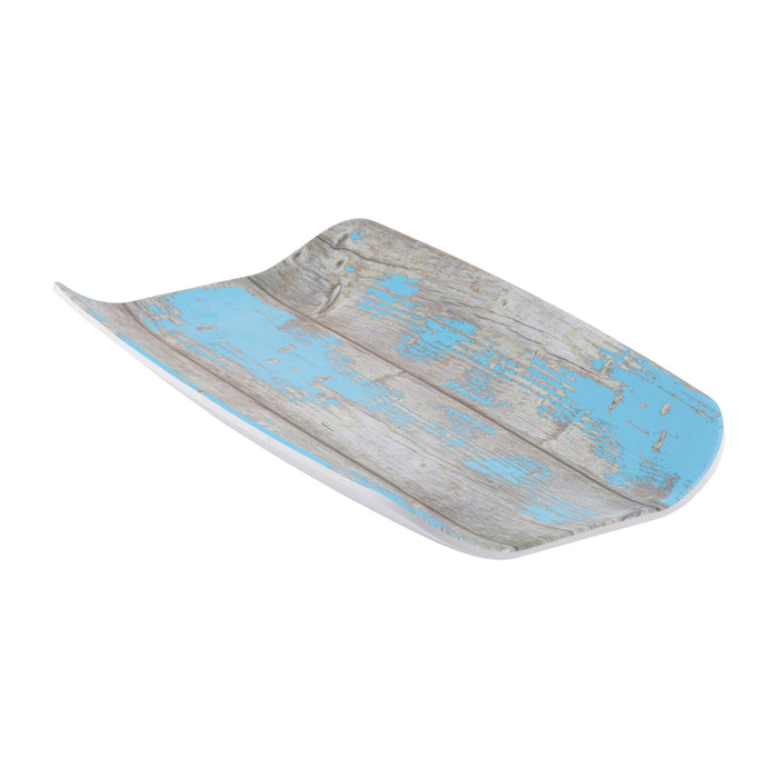 Rustic Blue Tura Melamine Curved Tray 1/3size176x325x40mm