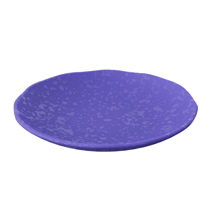 Mineral Indigo Melamine Crackle Plate 300x52mm