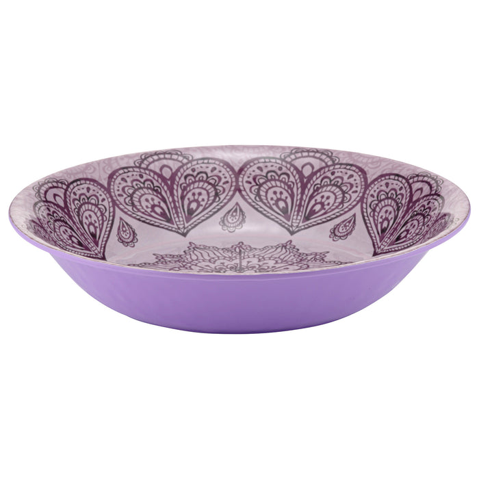 Purple Mehndi Melamine Dish 350x350x70mm 3.5L