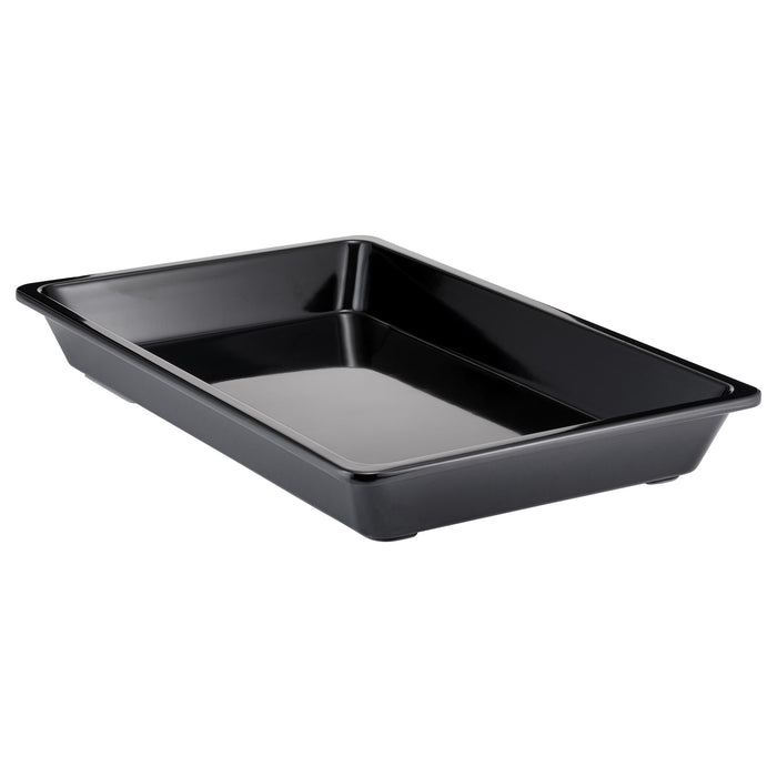 Black Melamine1/1 Thin Rim Gastro Dish w/sf 6.4L