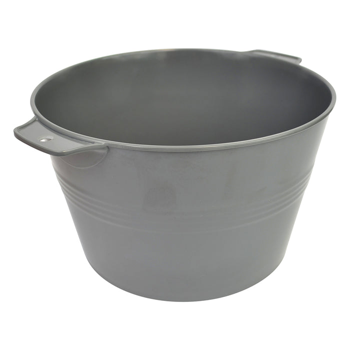 Grey Melamine Large Ranch Pot 297x250x150mm 5L