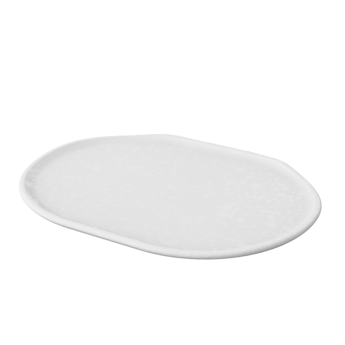 Mineral Blanche Melamine Crackle Platter 229mm x 305mm x 30mm