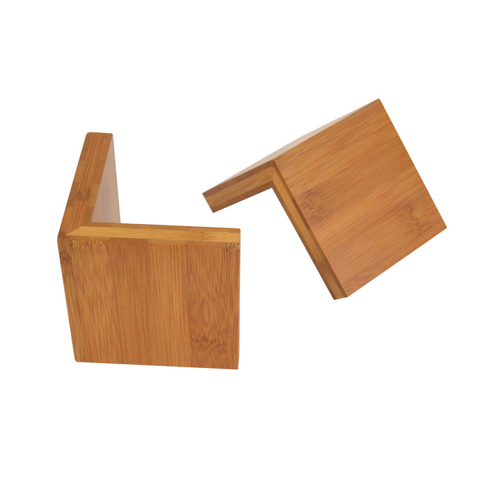 Bamboo L Shape Riser (Set of 2) 100 x 100 x 100mm