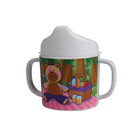 Bear Melamine Double Handled Cup 75x65mm 0.2L