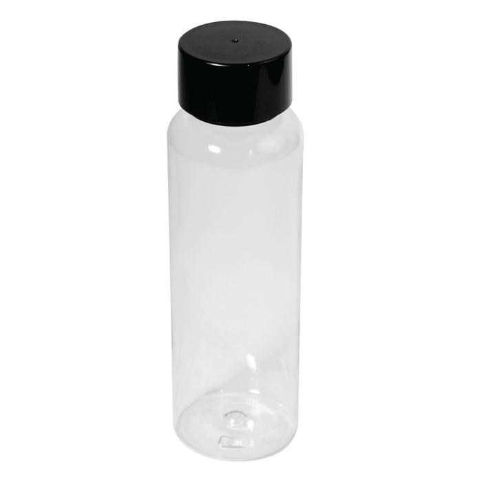 Clear Copolyester Bottle with Black Lid 500ml