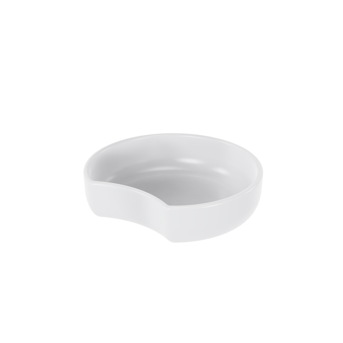 White Melamine Crescent Dish 225x208x60mm 1.4L