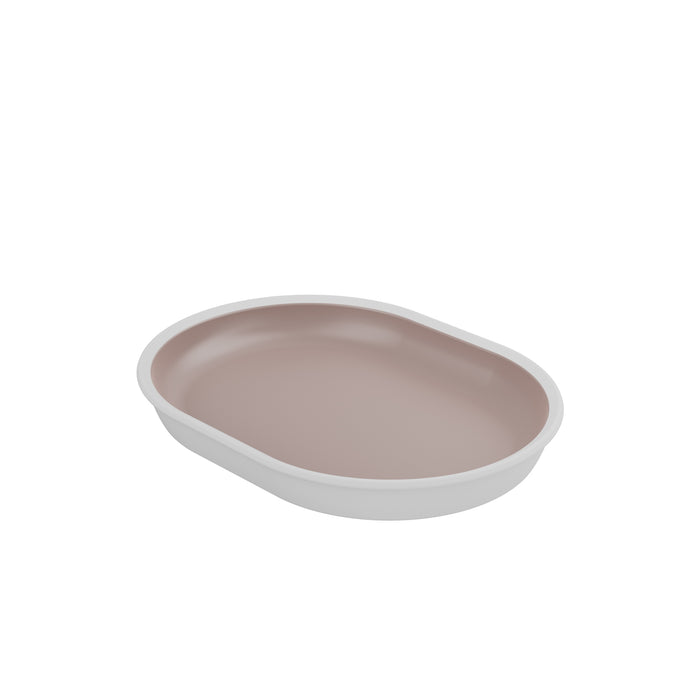 Trafalgar White and Taupe Melamine Dish Insert 280x210x36mm