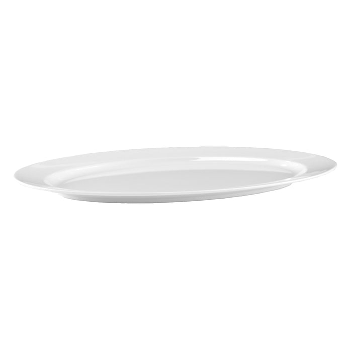 White Melamine Oval Salmon Platter 610x235x38mm
