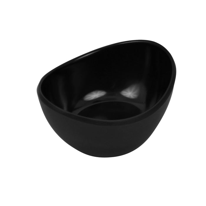 Black Matt Melamine Reef Small Oval Dish  60ml