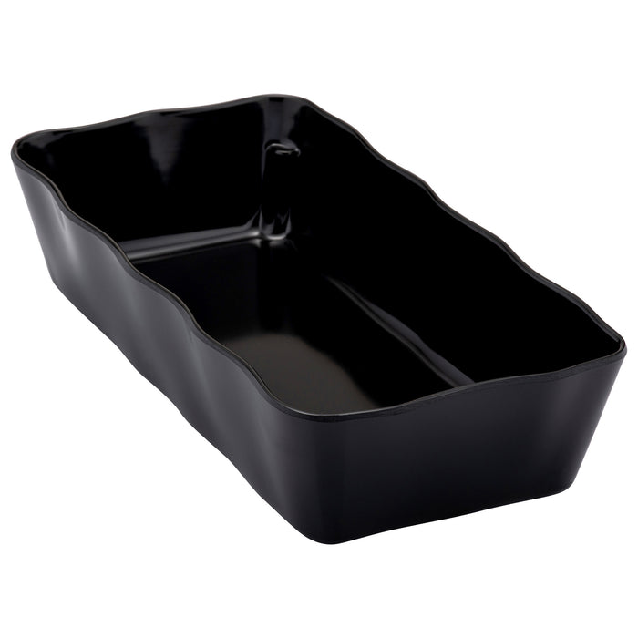 Black Melamine Aalto Dish 210x140x60mm 1.1L