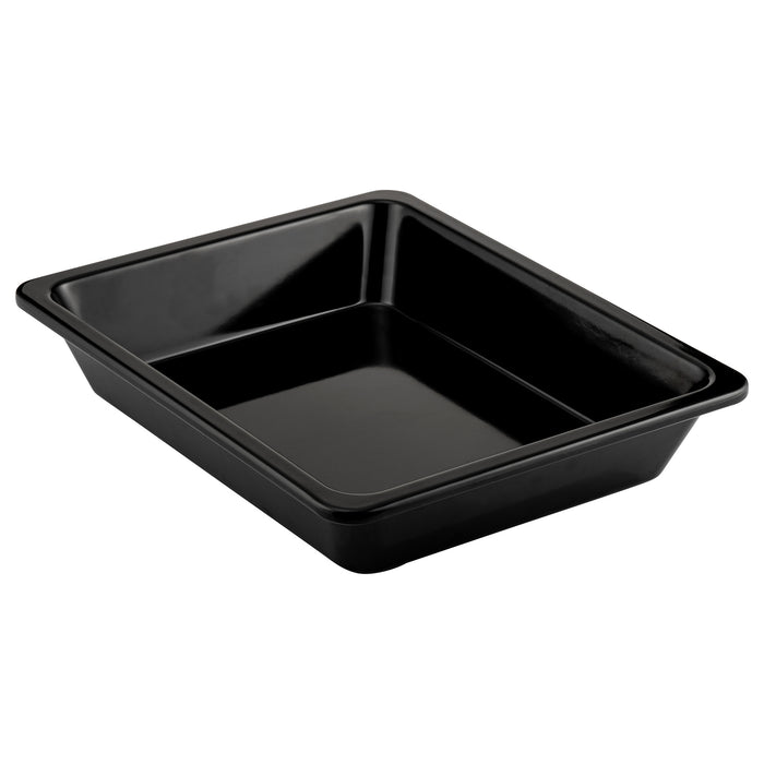 Black Melamine1/2 Thin Rim Gastro Dish w/sf 2.7L