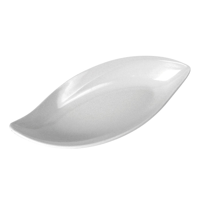 White Melamine Leaf Bowl 360x165x48mm 0.7L