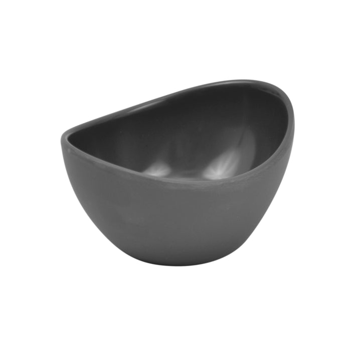 Grey Matt Melamine Reef Small Oval Dish 60ml