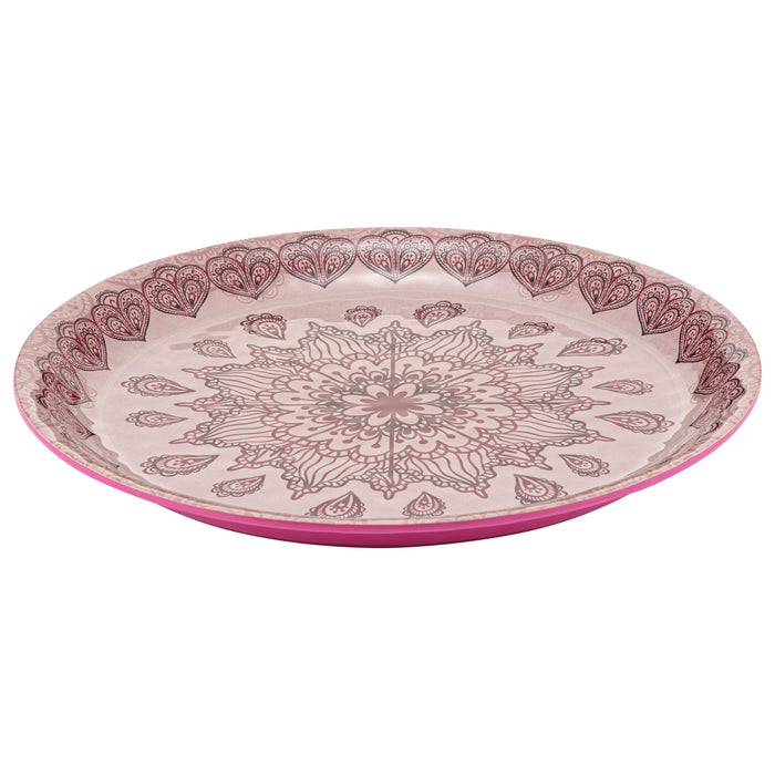 Purple Mehndi Melamine Dish 350x350x30mm