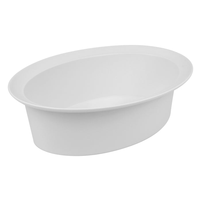 White Melamine large Oval Dish 445x318x101mm 7L