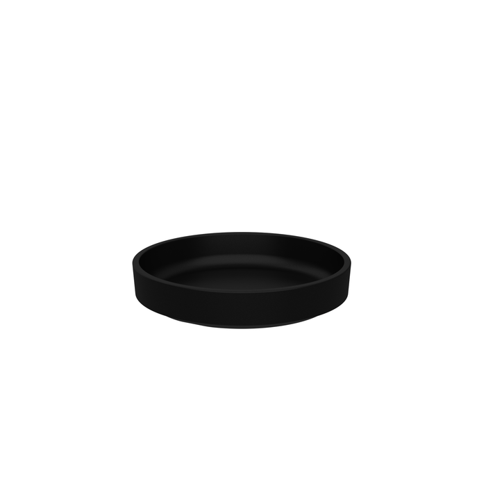 Black Matt Hoxton Melamine Plate 152x21mm