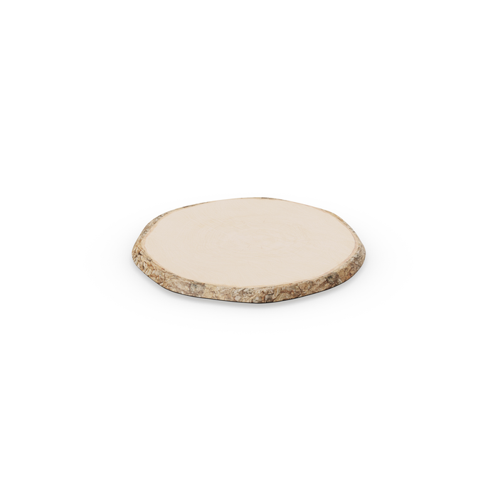 Wood Bark Melamine Round Platter