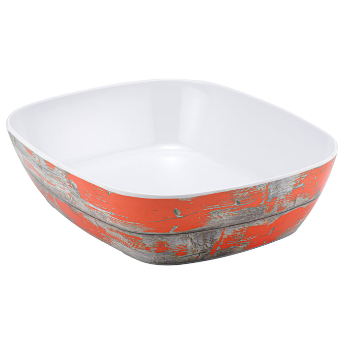 Rustic Orange Tura Melamine 1/2 Size Crock 265x325x80mm3.5L