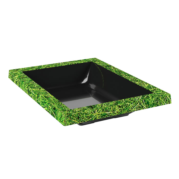 Grass/Black Melamine Dish 280x210x50mm