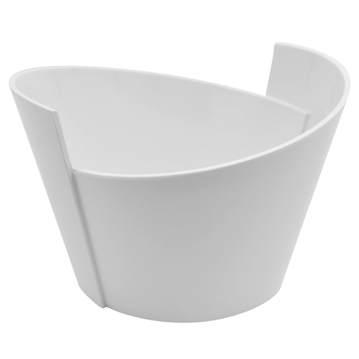 White Melamine Lotus Dish (2.5L) 250x232x165mm