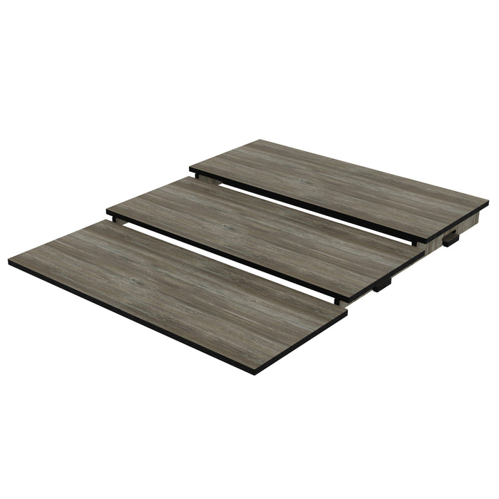 Ponderosa Pine Effect Three Tier HPL Riser 650 x 795mm