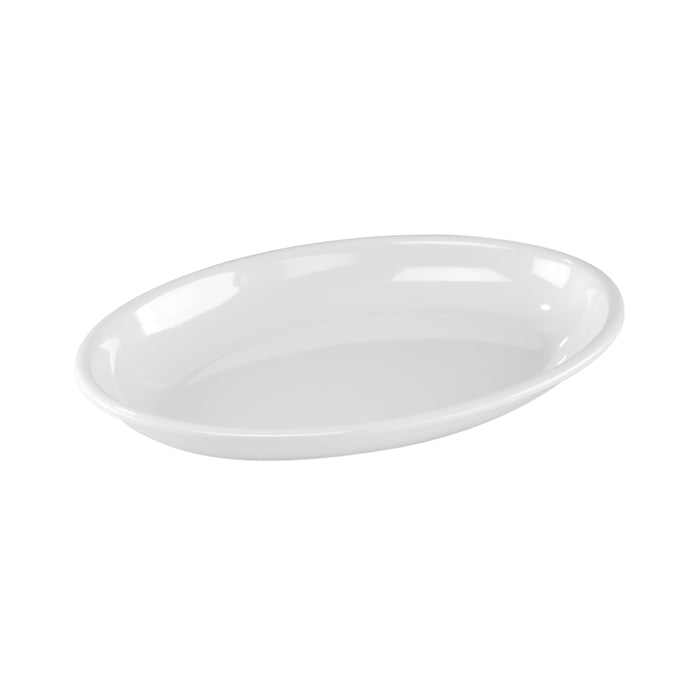 White Melamine Oval Platter 451x318x57mm 3L