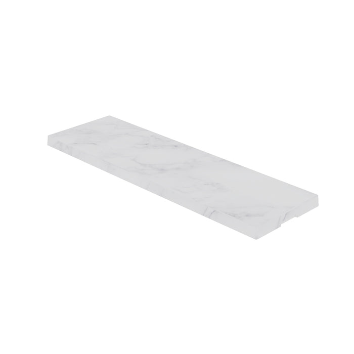 White Carrara Melamine Gastro Platter 2/4 Size 530 x 162 x 20mm