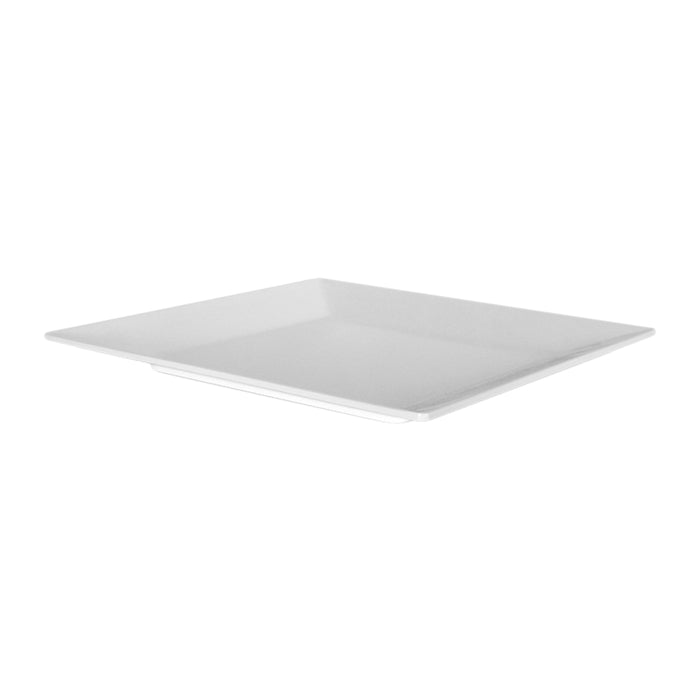 White Melamine Lancaster Square Plate 356xmm