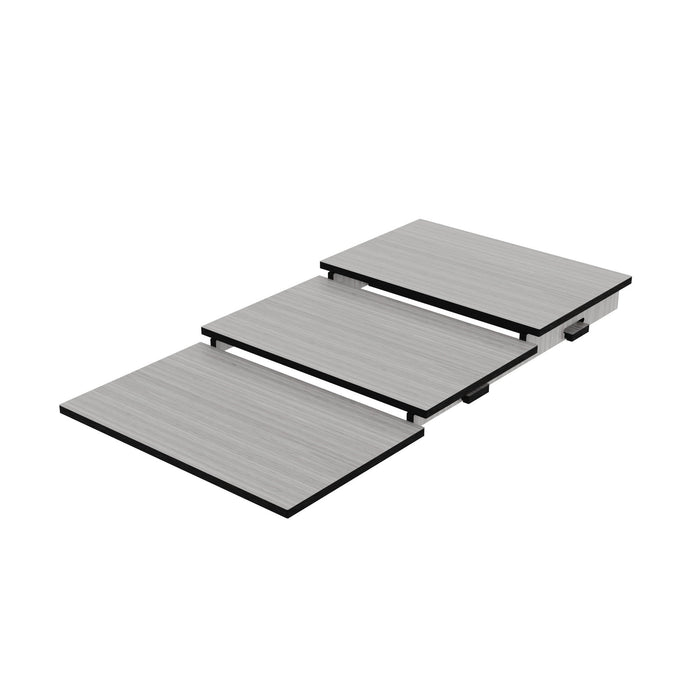 Grey Acum Riser Bellato Grey Effect Three Tier HPL Riser 325 x 795mm — Dalebrook