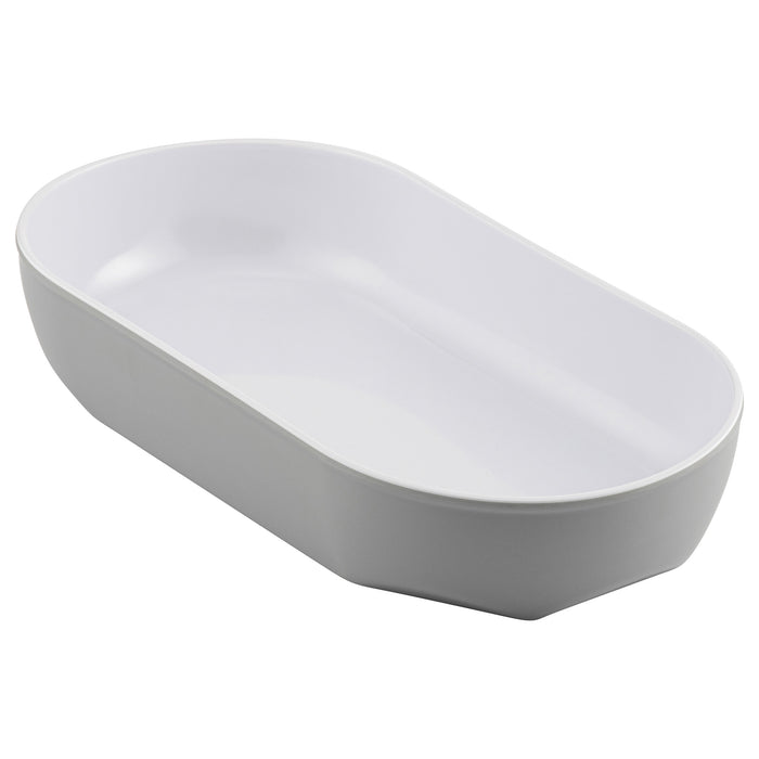 Hive Grey and White Melamine Tray 237x122x42mm 700ml (6 Pack)