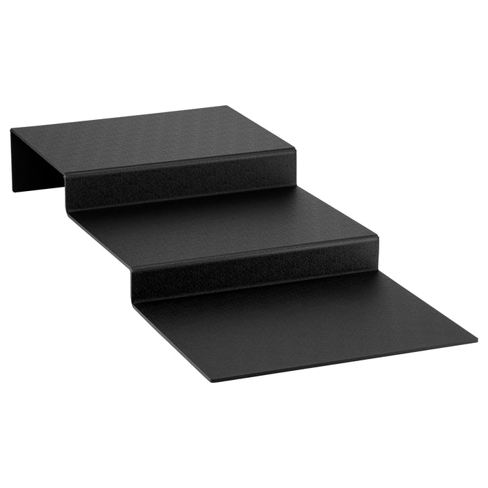 Black ABS Three Step Unit 750x300x90mm